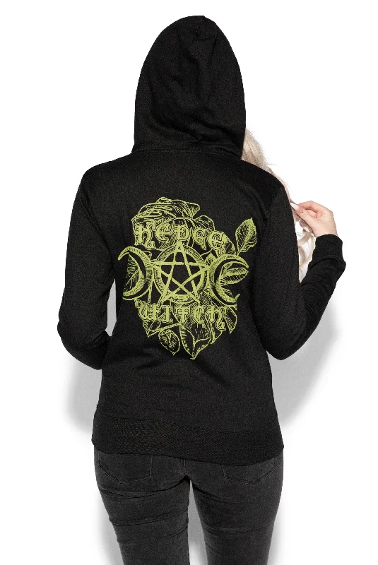 women's hooded tops with a snap-button closureHedge Witch - Women's Pullover Hoodie