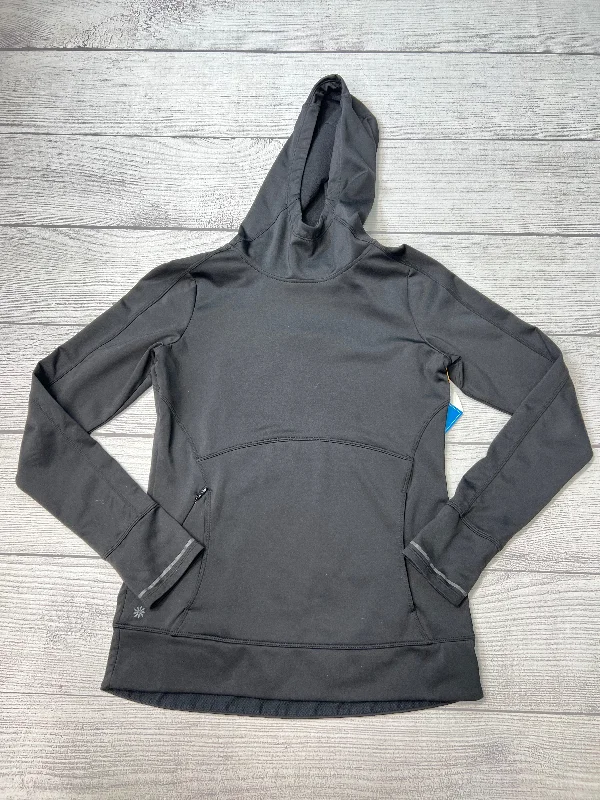 women's hooded sweatshirts with a slim fitAthletic Sweatshirt Hoodie By Athleta In Black, Size: Xs