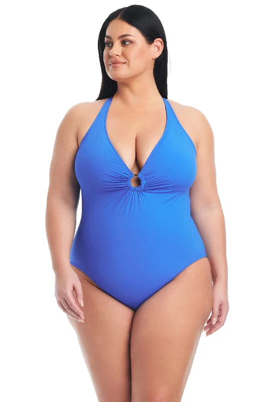 vintage swimsuitRing Me Up Plunge  Plus Size Women's One-Piece Swimsuit