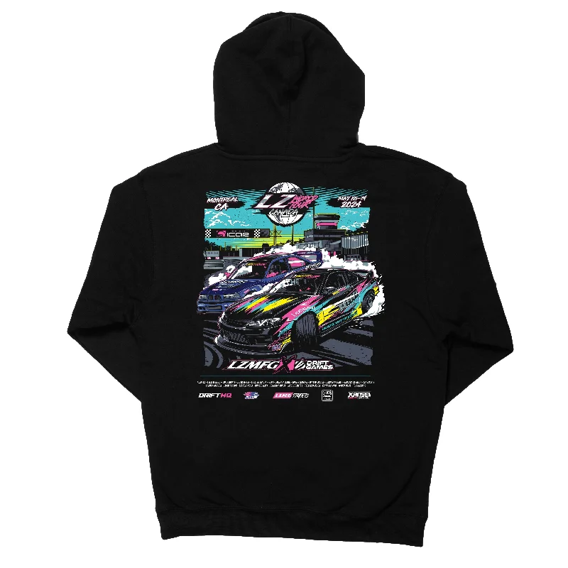 women's hooded pullovers with asymmetrical zippersOfficial LZ World Tour Canada Hoodie