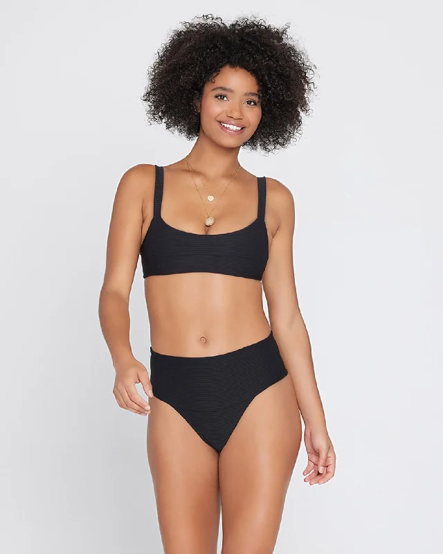 swimsuit with paddingEco Chic Repreve® Jess Bikini Top - Black