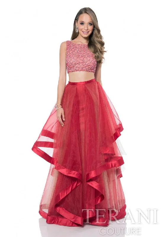 Mother-of-the-bride dressesTerani Couture 1611P1369A Sexy Two Piece Prom Dress