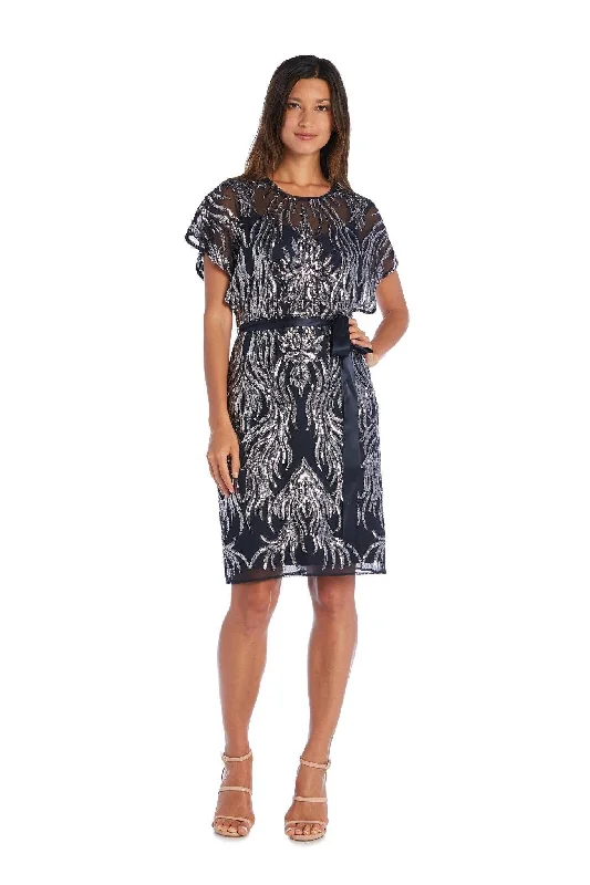 Loose-fitting dresses for womenR&M Richards 5451 Short Sequins Cocktail Dress