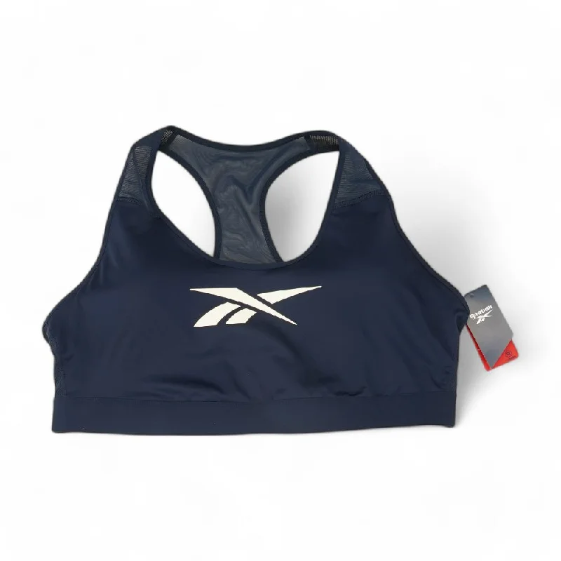 casual women's wear setsNavy Solid Sports Bra