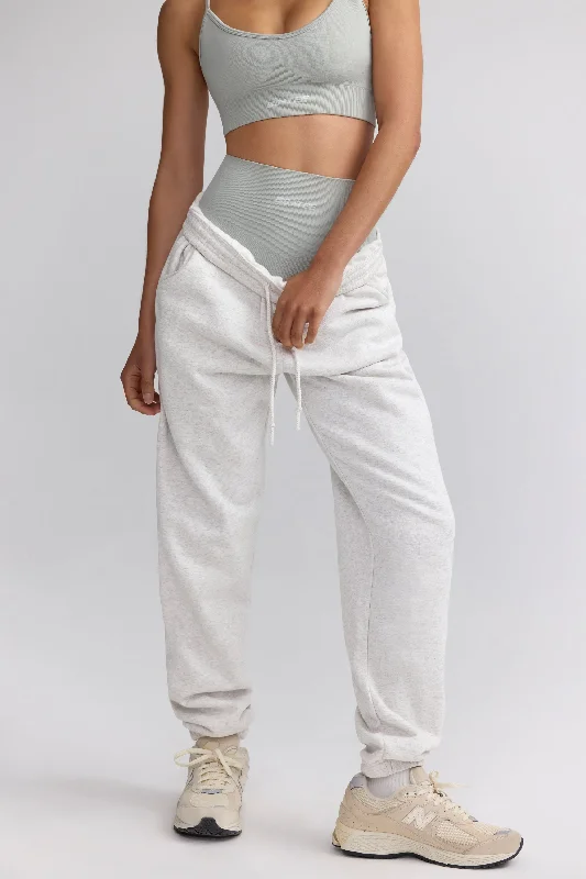 women's suit sets with coordinating topsMid-Rise Joggers in Heather Grey