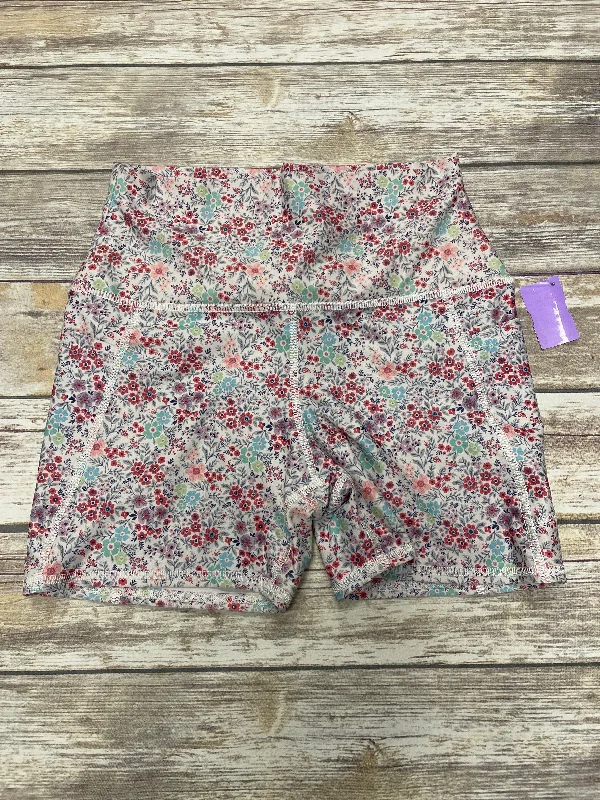 Denim women's shortsFloral Print Athletic Shorts Cme, Size L