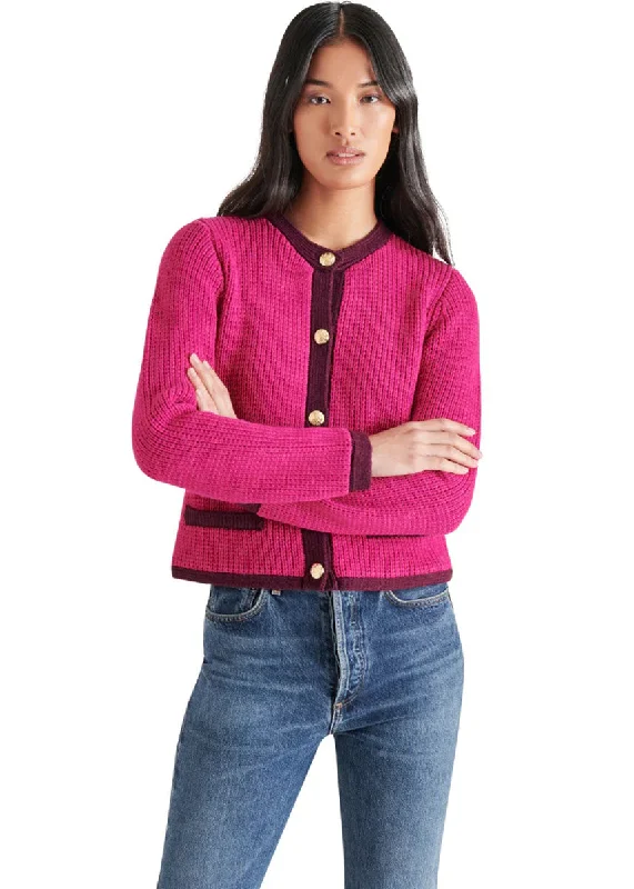 women's coats designed for layeringFantino Sweater Jacket - Fuschia