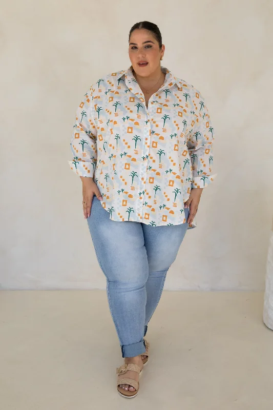 Wrinkle-resistant women's topsAmore Shirt | Oasis | FINAL SALE