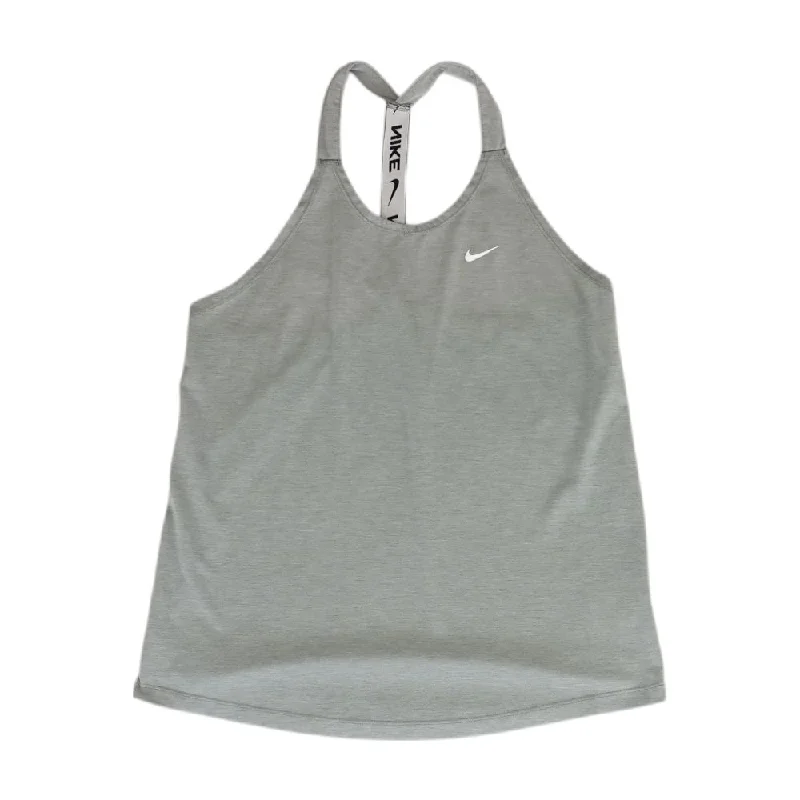 women's two-piece suit setsGray Solid Active Tank