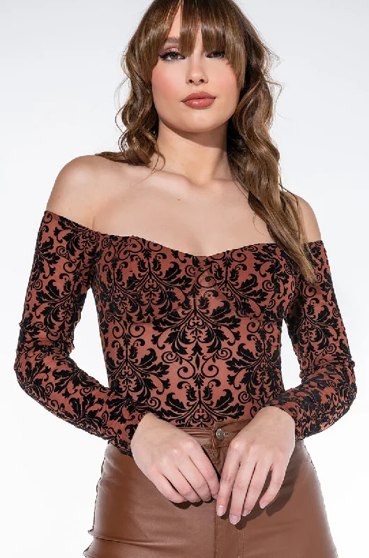 Summer women's topsADDICTION OFF THE SHOULDER BODYSUIT