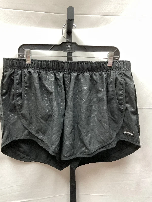 Pleated women's skirtsBlack Athletic Shorts Calvin Klein Performance, Size Xl