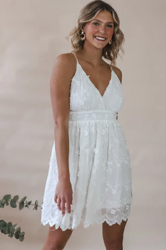 High-low hem dresses for womenGwen White Dress