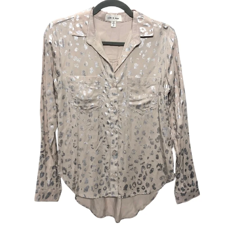 Sheer women's topsTop Long Sleeve By Cloth & Stone In Beige, Size: Xs