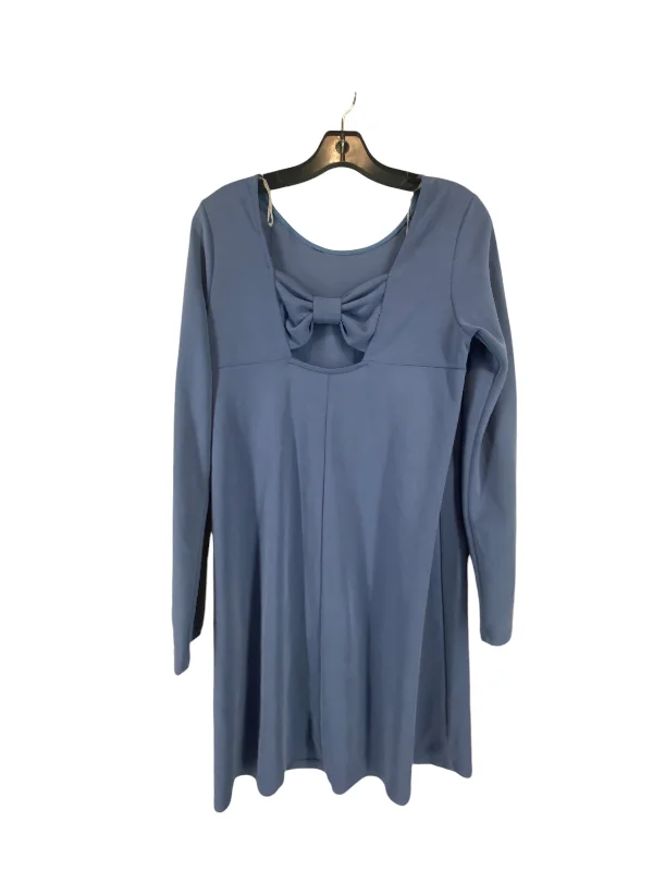 Ruffled women's topsTop Long Sleeve By Everly In Blue, Size: M