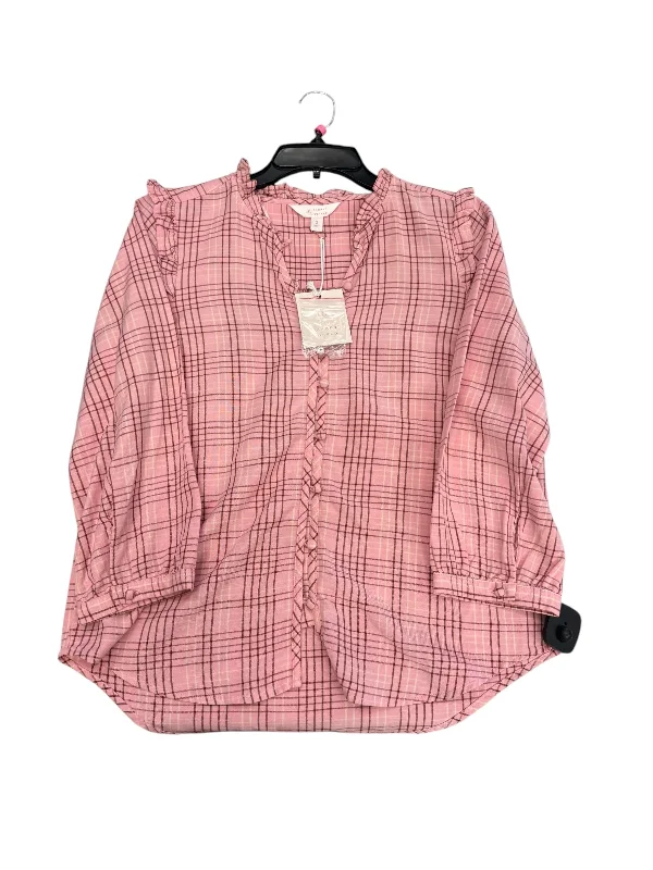 Athletic women's topsTop Long Sleeve By Lc Lauren Conrad In Pink, Size: S