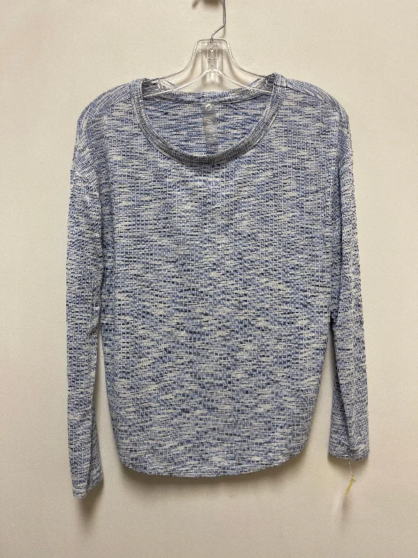 Lavender women's topsTop Long Sleeve By Lou And Grey In Blue & White, Size: Xs