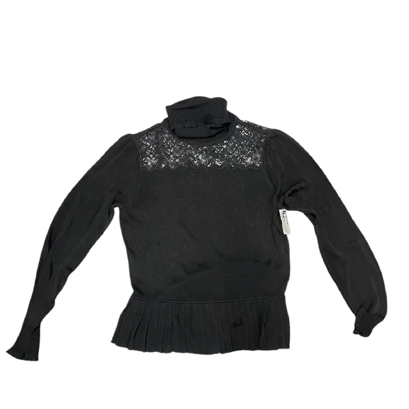 Stretchy women's topsTop Long Sleeve By Rachel Zoe In Black, Size: L