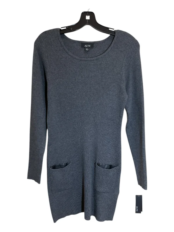 Fine knit women's topsTunic Long Sleeve By Alyx In Grey, Size: L