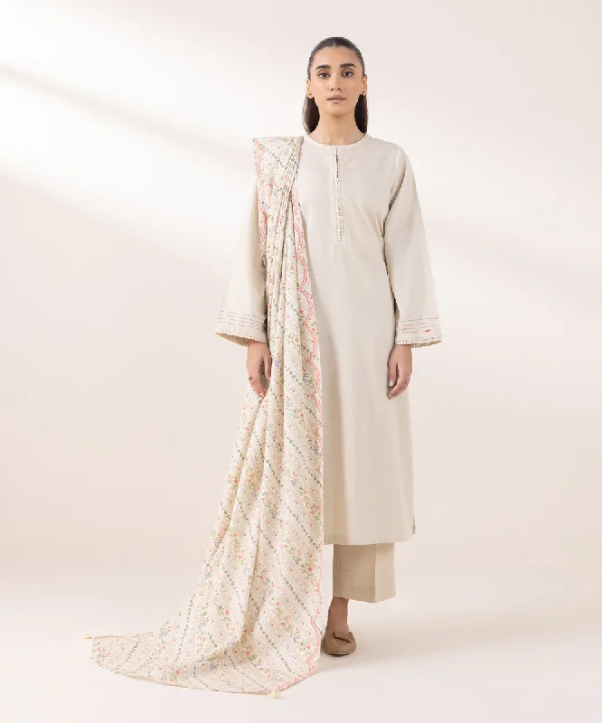 Local artisan women's topsPrinted Khaddar Dupatta