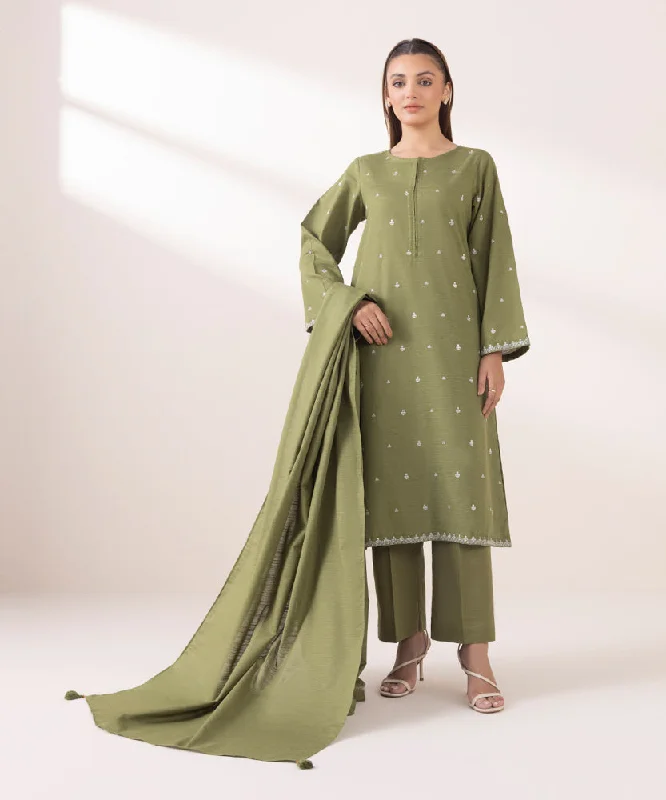 Boutique women's topsSolid Khaddar Dupatta