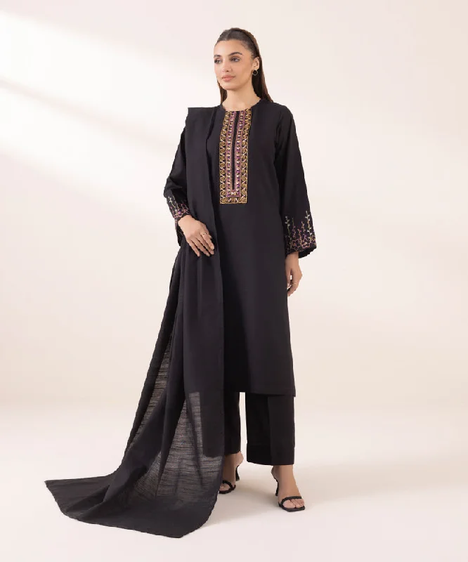 Zip-up women's topsSolid Khaddar Dupatta