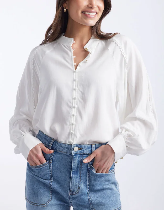 Thermal women's topsBerry Kiss Blouse - Ivory