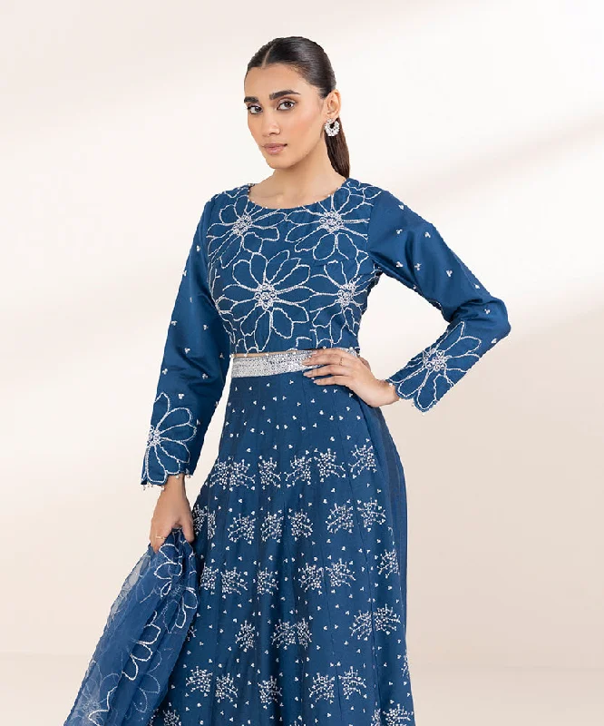 Tunic-style women's topsCotton Net Lehanga Set