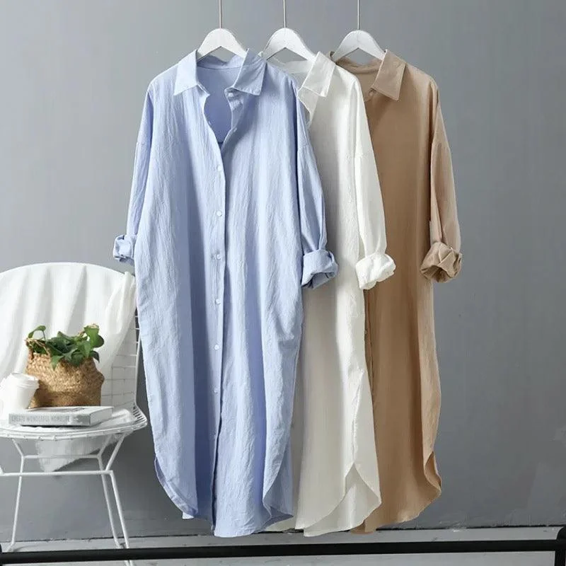 Embellished women's topsLumia Luxe Cotton Long Shirt/ Dress