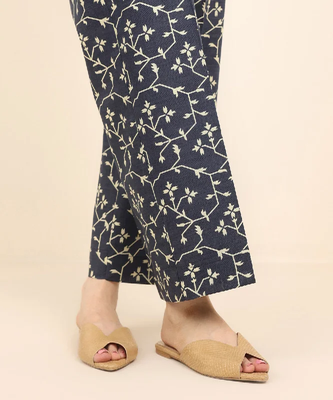 Floral print women's topsPrinted Khaddar Culottes